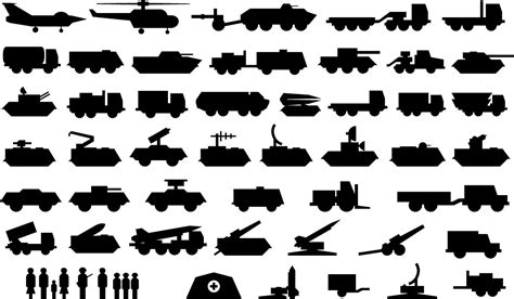Army Vehicle Icons Silhouette Png Logo Vector Downloads Svg Eps