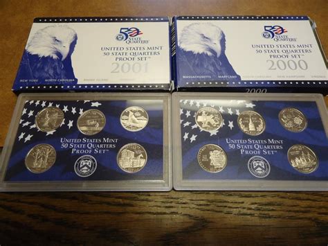 2000 And 01 Us 50 State Quarters Proof Sets