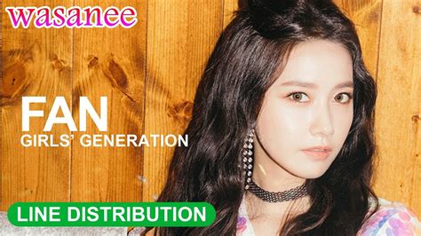 Girls Generation Snsd Fan Line Distribution Color Coded Image Youtube