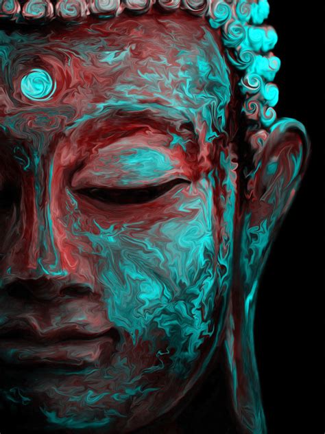 Peace Psychedelic Buddha 600x800 Download Hd Wallpaper Wallpapertip