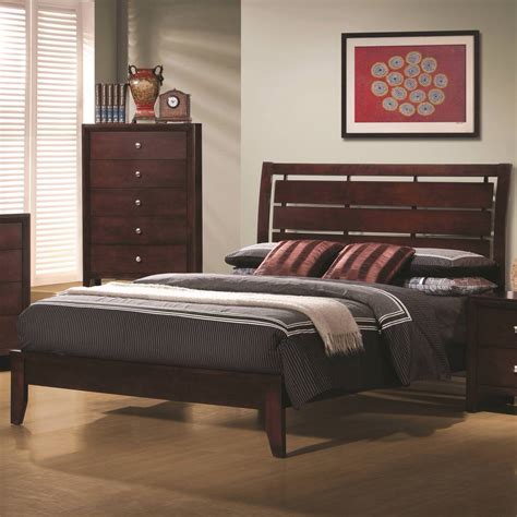 Coaster Serenity Queen Platform Style Bed with Cut-Out ...