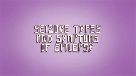 Seizure Symptoms Artofit