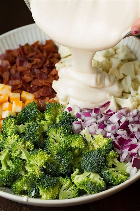Maybe you would like to learn more about one of these? Broccoli and Cauliflower Salad {with Creamy Dressing ...