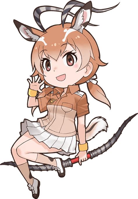 Kemono Friends Meerkat Monster Girl Impala Cosplay Horns Cute Anime Library