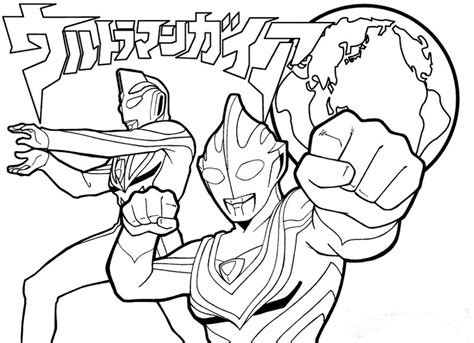 Kumpulan Gambar Mewarnai Ultraman Zero 5minvideoid