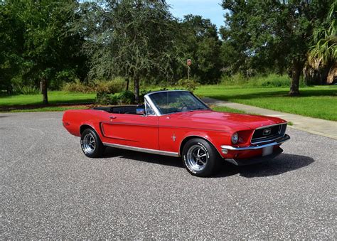 1968 Ford Mustang Convertible Red Nr Classic Car Collection Stuttgart