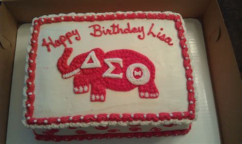 Pin Delta Sigma Theta Birthday Cake — Cakes Cake On Pinterest Delta