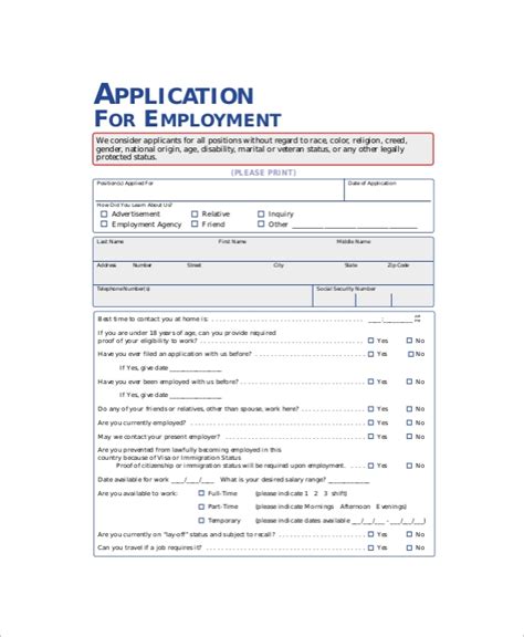 An employee is a term for workers and managers working for a company, organisation or community. FREE 10+ Sample Employment Application Forms in PDF