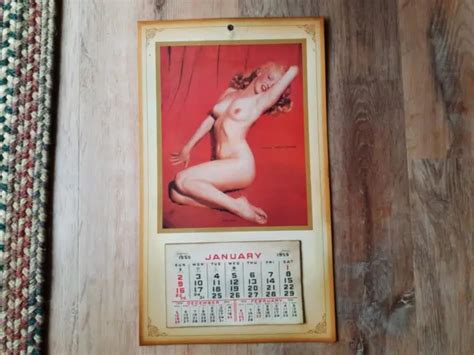 VINTAGE MARILYN MONROE Golden Dreams Nude Pose Calendar Pin Up
