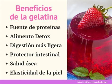 Beneficios De La Gelatina Te Sorprender N