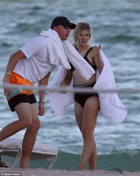 Eugenie Bouchard Meets With Super Bowl Twitter Date On The Beach
