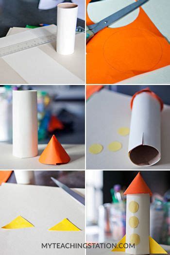 Make A Rocket Using Toilet Paper Roll Toilet Paper Roll Crafts Paper