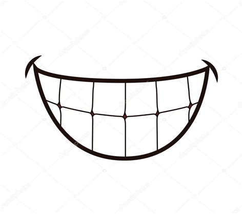 Smile cartoon icon. Mouth design. Vector graphic Stock Vector Image by