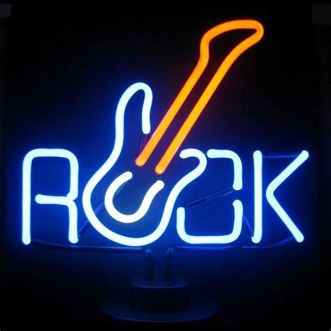 Rock Roll Music Neon Sign Diy Neon Signs Custom Neon Signs
