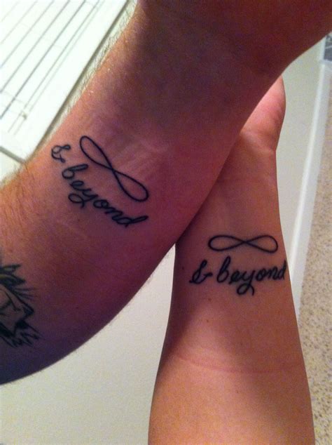 Infinity And Beyond Couples Tattoo Matching Relationship Tattoos