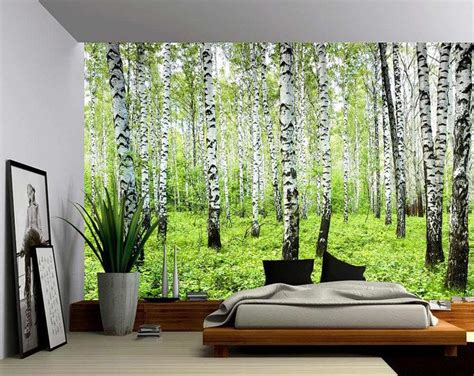 Autumn Tree Forest Lake Large Wall Mural Self Adhesive Vinyl