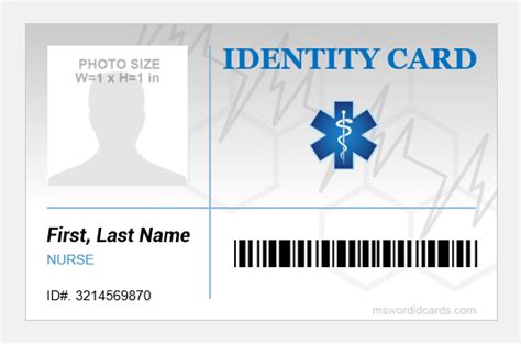 12 Hospital Id Card Templates Formats For Ms Word Id Vrogue Co