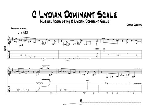 C Lydian Dominant Scale Musical Ideas Using C Lydian Dominant Scale