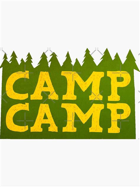 Camp Camp Logo Sticker For Sale By Artsyandinspire Redbubble