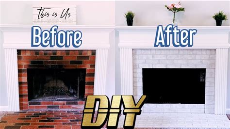 Fireplace Makeover Diy Fireplace Before And After Part 1 Youtube