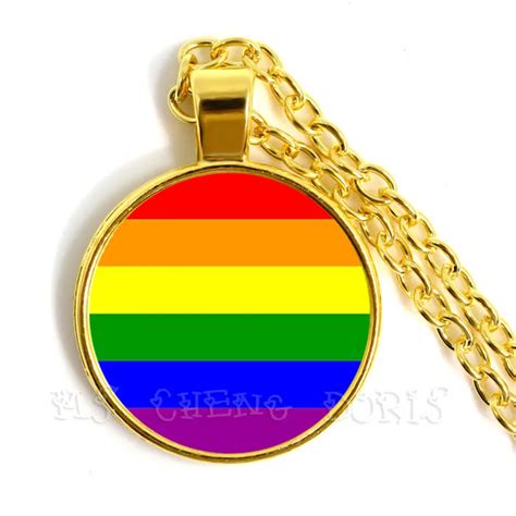 Gay Pride Pocket Watch Necklace Same Sex Lgbt Jewelry Gay Lesbian Pride With Rainbow Love Wins