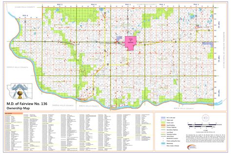 Fairview Municipal District Landowner Map Md 136 County