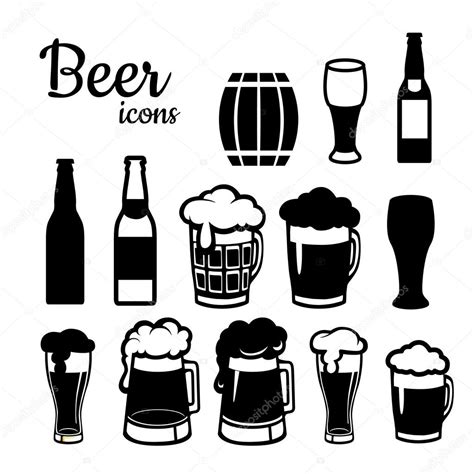 set of beer icons stock vector image by ©annbozshko 55901811