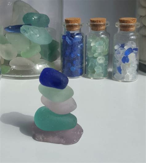 Sea Glass Art Nova Scotia Beautiful Blue Sea Glass Collection