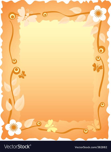 Greeting Card With Frame Royalty Free Vector Image