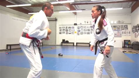 Gracie Jiu Jitsu Self Defense Master Royler Gracie And Leticia