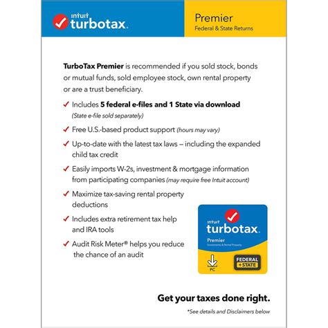 Intuit Turbotax Desktop Premier Software Electronics Shop