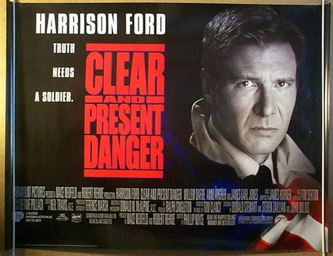 Clear and present danger | anniversary mashup. Clear And Present Danger - Original Cinema Movie Poster ...