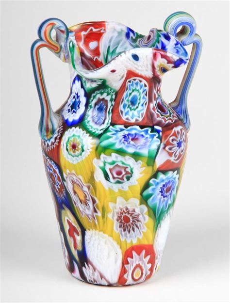 Fratelli Toso Millefiori Vase Italy Early 20th C