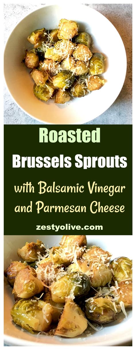 Remove from the oven, drizzle immediately with the balsamic vinegar, and toss again. Roasted Brussels Sprouts With Balsamic Vinegar And ...