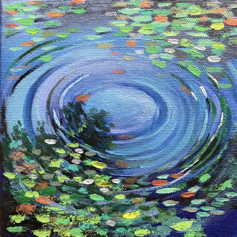 Pond Reflections Impressionist Art Painting By Amita Dand Saatchi Art