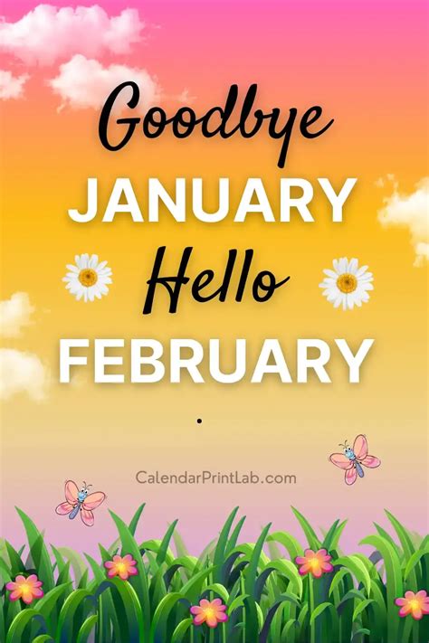 Goodbye January Welcome February Images Quotes Status
