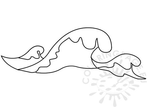 Waves Coloring Pages Sketch Coloring Page