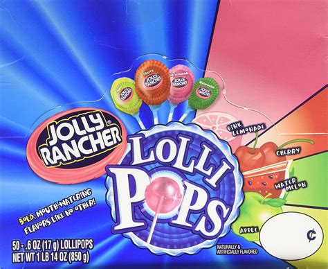 Jolly Rancher Lollipops Original Flavors 50 Count Box 1 Pound 14