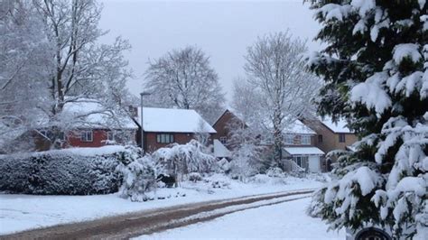 Norfolk Snow Alert Over Difficult Driving Conditions Bbc News
