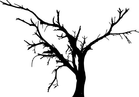 12 Simple Bare Tree Silhouettes Png Transparent