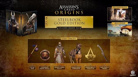 Assassins Creed Origins Gold Steelbook Ps4 Promoção R 498
