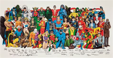 Mostly Comic Art — History Of The Dc Universe Poster By Jim Mooney