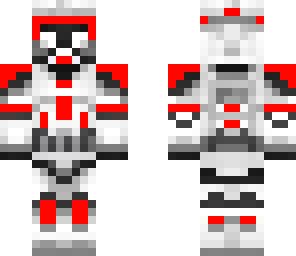 March 26, 2021 | minecraft skins. star wars red clone trooper | Minecraft Skin