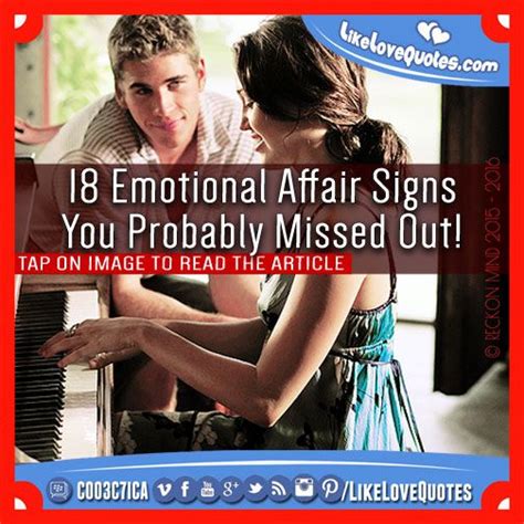 18 Emotional Affair Signs You Probably Missed Out Emotional Affair