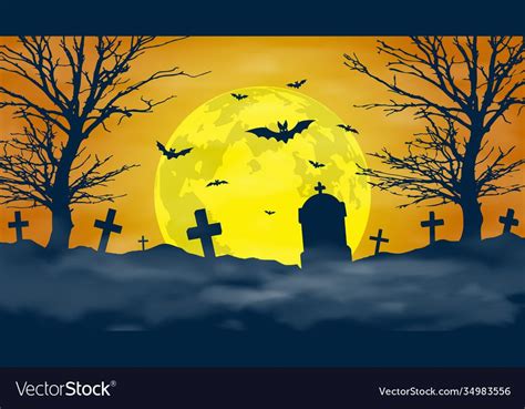 full moon night night background halloween night cemetery png images adobe illustrator