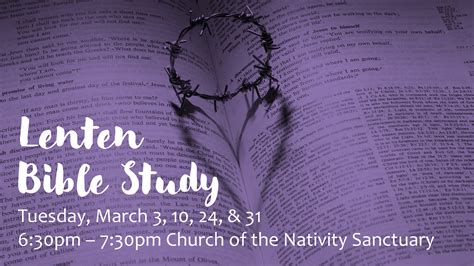 Lent Bible Study 2020 Catholic Church Of The Nativity