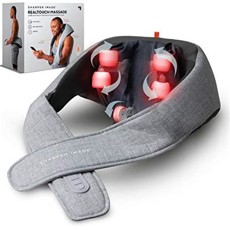 Sharper Image Realtouch Shiatsu Wireless Neck And Back Massager With