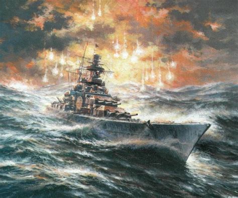 Scharnhorst Class Battleship In High Seas World Of Warships Wallpaper Navy Art Ship Art