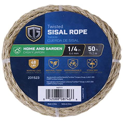Twisted Sisal Rope 12 X 50 Promart Usa
