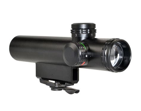 4x20mm Compact Rifle Scope With Illuminated Redgreen Duplex Reticle